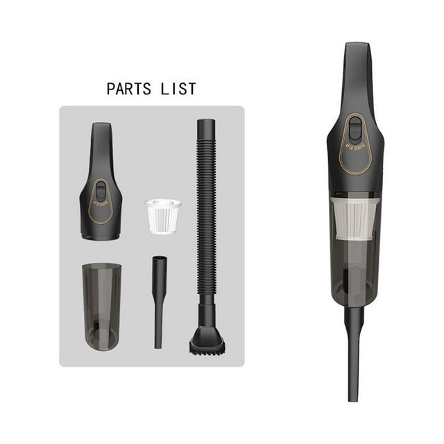 Handheld Vacuum Cleaner, Wireless Car and Household 2-in-1 Mop Vacuum Cleaner 12000Pa Strong Suction, 30min Runtime with USB Charging Household Vacuum Cleaners