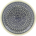 thumbnail image 2 of Polish Pottery 10¾-inch Dinner Plate (Black Lace Vines Theme) Hand Painted in Boleslawiec, Poland + Certificate of Authenticity, 2 of 6