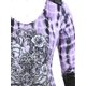 thumbnail image 3 of Tamaño más Pañuelo Cruz Ala Tie Dye Tee de manga larga Rosegal Mangas largas de talla grande, 3 of 5