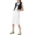 thumbnail image 4 of Sunloudy Chaleco de punto para mujer, sin mangas, cuello en V, color sólido, botones, cárdigan, primavera, verano, fiesta, tops casuales Sunloudy moda, 4 of 7
