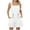 White, variant on Women's Summer Bibs Comfy Linen Blend Romper Shorts with Pockets Drawstring Casual Overalls Jumpsuits (XL, White)