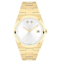 Movado Bold Access Champagne Dial Yellow Gold PVD Steel Men's Watch ...