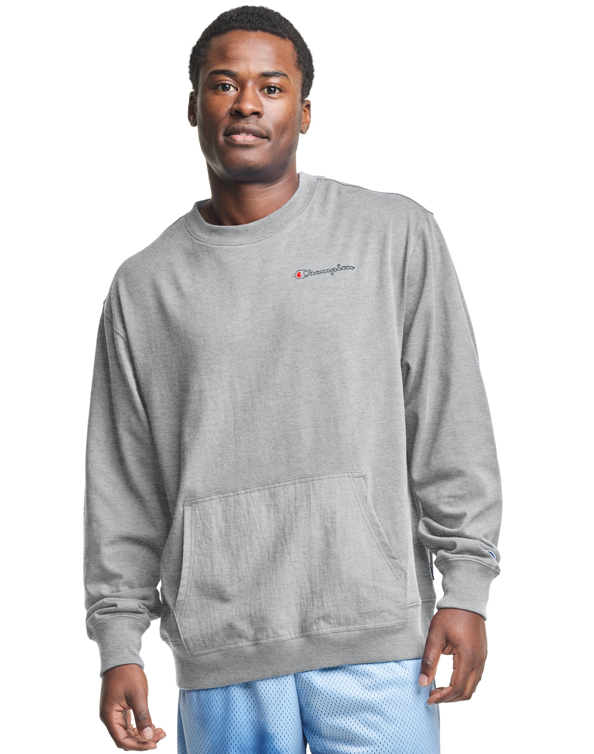 Champion Mens Middleweight Hybrid Crew, XXL, Oxford Grey, Classic -  Walmart.com