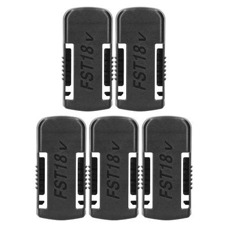 

Kkmoon 5 Pcs Battery Mount Replacement For Festool 18V Lithium Battery Wall Clip Belt-Type Battery Organizer Holder For Lithium Batteries Wall Mount Display