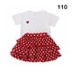 thumbnail image 3 of Minnieouse Fiesta banquete evento niñas corazón patrón manga corta camiseta conjunto verano niños Tops Kit ropa regalo de cumpleaños conjuntos de ropa 110cm, 3 of 6