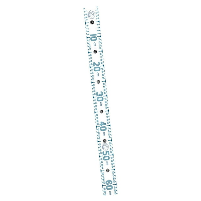 Measuring Ruler 51.18'' with Scale Multipurpose Accurate Portable Saltwater white B