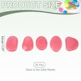 thumbnail image 2 of Uxcell Grandes Piedras que Brillan en la Oscuridad, Piedras Luminosas Decorativas que Iluminan, Adecuadas para (Acuario/Jardín al Aire Libre/Patio/Caminos) 30 Pcs & Naranja Rojo, 2 of 7