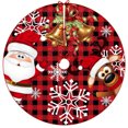 thumbnail image 6 of Dmlowu Christmas Tree Skirt - Wrink Proof Exquisite Xmas Tree Skirt for Holiday Party Christmas Decorations, Red Round Non Slip Christmas Tree Skirts, 35"/92cm, 6 of 6