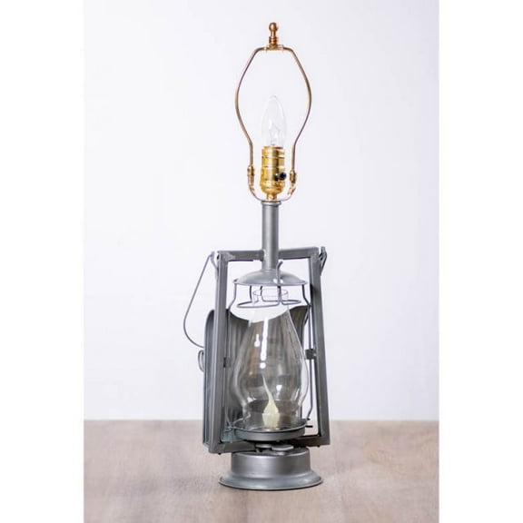 Irvins Country Tinware Farmer's Lamp Base in Antique Tin