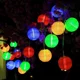 thumbnail image 1 of Farol solar LED, 20 LED, IP65, resistente al agua, cadena de luces LED, para interior y exterior, ideal para fiestas en el jardín o Navidad (rojo, verde, azul, amarillo) [Clase energética A+++], 1 of 5