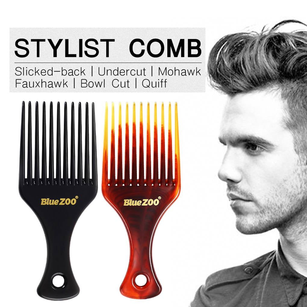 Hair Styling Comb Men's Vintage Oil Head Comb Three Sided Fish Inserting  Comb Large Tooth Flat Comb Bottom Fork Comb Plate TSLM1|Combs| AliExpress |  Amber Oil Head Fork Comb Multipurpose Retro Styling