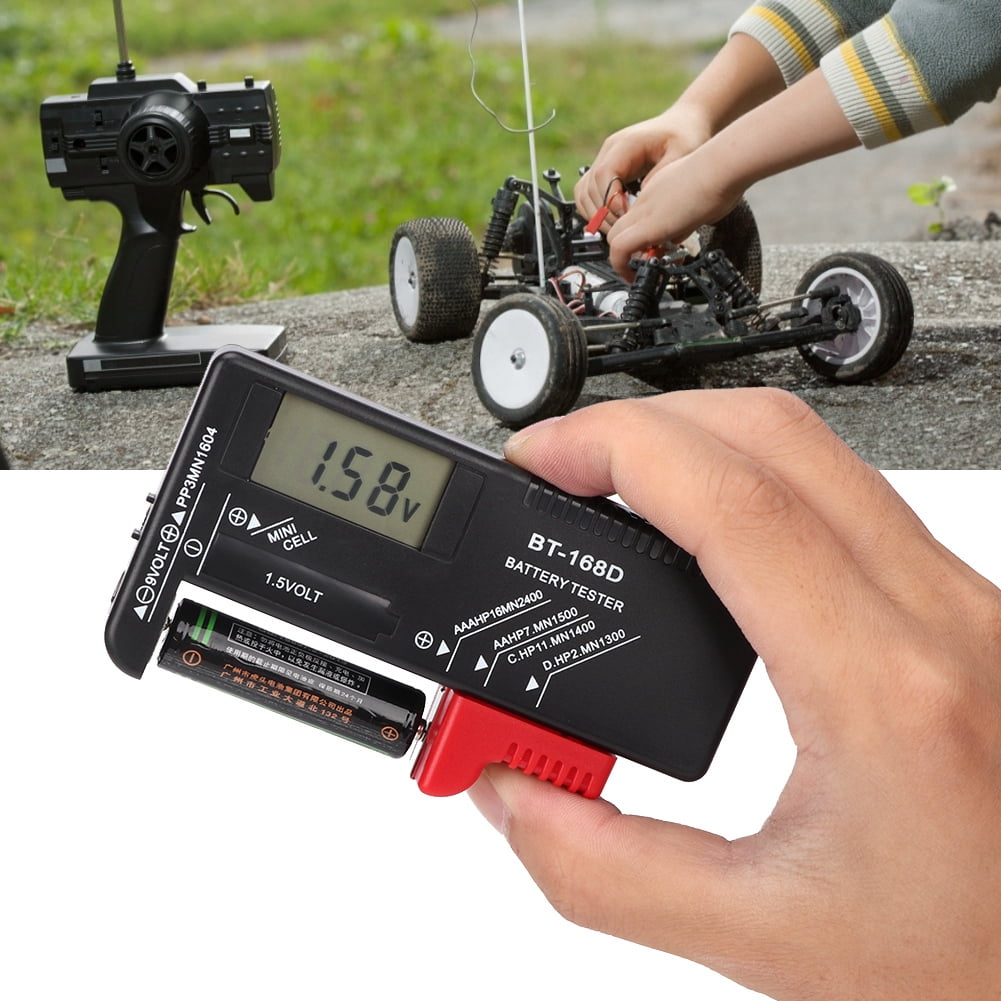 Battery Tester, Universal Digital Battery Tester, For 1.5V 9V Battery