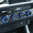 thumbnail image 5 of TINKI Car Air Conditioner and Volume Vent Outlet Knob Button Ring Cover 4pcs for Toyota Tacoma 2015 2016 2017 2018 2019 2020 2021 2022, 5 of 7