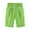 Green-01, variant on REALiKUN Women's Bermuda Shorts Cotton Linen Knee Length Shorts Elastic Waist Lightweight Summer Beach Pants with Pockets