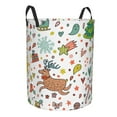 thumbnail image 2 of Daiia winter Christmas And New Year Deer Laundry Hamper With Handles Large Storage Basket/Toy Organizer/Dirty Clothes Collapsible Waterproof For College Dorms, Bedroom,Bathroom, 2 of 8