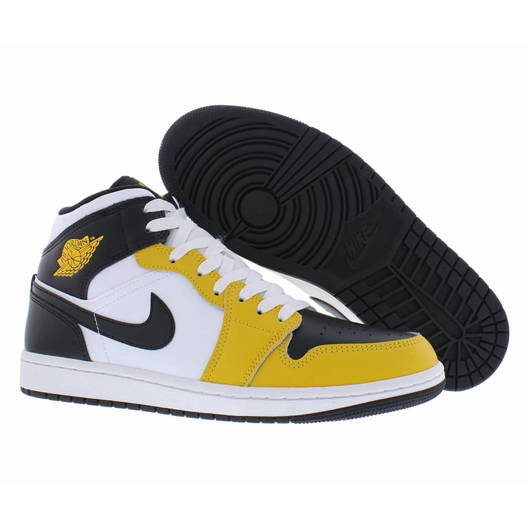 Nike Air Jordan 1 Mid Yellow Ochre / Black - White DQ8426-701