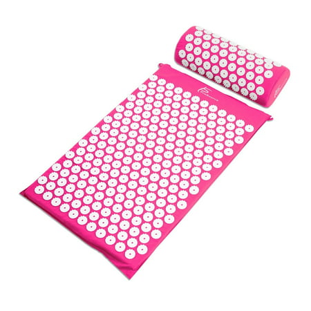 Acupressure Mat and Pillow Set for Back/Neck Pain Relief and Muscle Relaxation, PAIN REDUCTION - Naturally reduce muscle tension, and back pain by simply.., By (Best Medication For Muscle Tension)