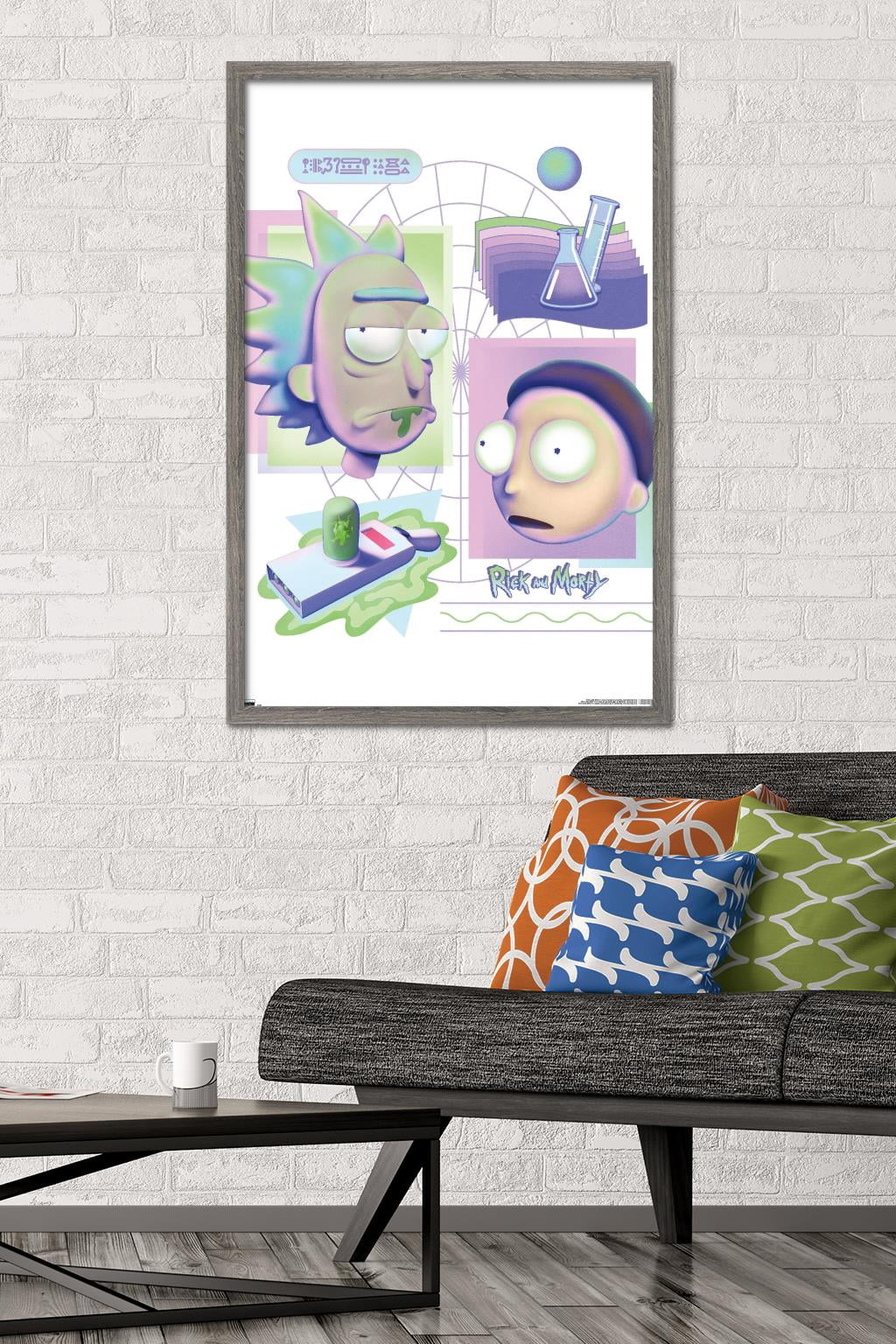 Rick and Morty - Chemistry Wall Poster, 22.375" x 34" Framed