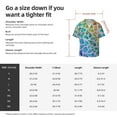 thumbnail image 5 of Goofa Rainbow Glitter Printed Men's Casual Short-sleeved Shirt,Lightweight Breathable Button-down,Summer Casual men's top,Versatile Fashion shirt-XX-Large, 5 of 7