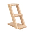 thumbnail image 3 of Soporte de mesa de madera para plantas, estante de escritorio de 3 niveles, expositor cuadrado para flores Estilo B, 3 of 9