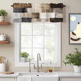 thumbnail image 3 of Blue Abstract Art Window Valance for Kitchen Bathroom Laundry Room, 54 x 18 Inch Rod Pocket Short Curtain, 1 Panel, 3 of 9