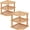 Natural, variant on 3 Tier Bamboo Corner Shelf(2 Pack),Dish Drying Rack,Plate Organizer,Kitchen Spice Rack for Countertop and Cabinet(Black)