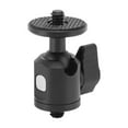 thumbnail image 2 of Ball Head Mount, Versatile 360 Degree Rotation Large Loading Aluminum Alloy 1/4in Ball Head Mount With Additional 1/4in Screw For Camera For Smartphone, 2 of 8