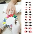 thumbnail image 5 of FSTDelivery 24Pcs Cute Press On Nails for Women Girls Daily Travel,Colorful Acrylic Fake Nails with Flowers Heart Cat,Wearable Nail Strips Finished Nail Strips for Valentine's Easter Spring, 5 of 5