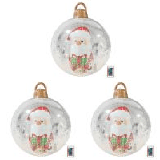 Navidad LED Brillante 60 Cm Con Globo Luminoso Regalo para (Papá Noel)
