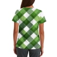 thumbnail image 3 of St. Patrick's Day Scrubs Tops for Women Irish Shamrock Printed V Neck Nurse Working Uniforms Summer Short Sleeve Festival Scrub Shirts, 3 of 3