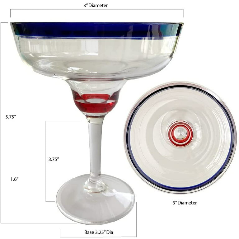 Lily's Home Unbreakable Acrylic Martini Glasses, Made of Shatterproof Plastic and Ideal for Indoor and Outdoor Use, Reusable, Crystal Clear (8.5 oz.