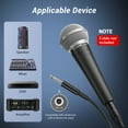 thumbnail image 4 of TONOR Cardioid Dynamic Vocal Microphone, Wired Vocal Mic with Integral Pop Filter & Spherical Mesh Grating, Handheld Mic with Noise Reduction, 6.35mm XLR Output, Singing, Stage, Recording, D58, Black, 4 of 8