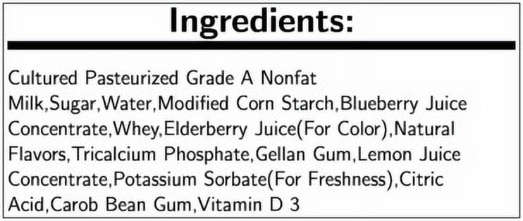 Upstate Farms Nonfat Blueberry Blended Yogurt, 8 Ounce -- 12 per Case.