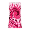 thumbnail image 4 of Nrmvnmi Plus Size Tank Tops for Women V Neck Sleeveless Tie Dye Shirt Casual Summer Solid Color Oversized Tanks Mothers Day Gifts, 4 of 5