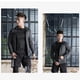 thumbnail image 4 of hombres manga larga running training zip hoodie deportes de secado rápido xl gris Sunnimix Traje de respiración para hombre, 4 of 8