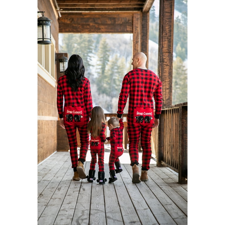 LazyOne Flapjacks Matching Pajamas for the Dog Baby Kids Teens and Adults Plaid Bear Cheeks 6 Walmart