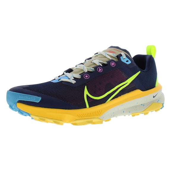 Nike React Terra Kiger 9 Womens Shoes Size 11, Color: Obsidian/Volt/Citron Pulse