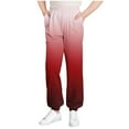 thumbnail image 3 of SROBPTY Kids Fall Pants, Toddler Long Sweatpants, Children Boys Girls Printed Thin Outside Full Length Sports Pants Wine,14-15 Years, 3 of 5