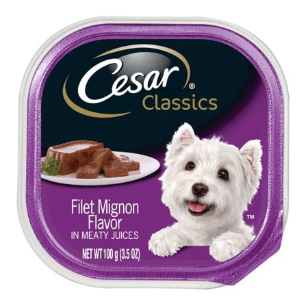 CESAR CANINE CUISINE Wet Dog Food Filet Mignon Flavor, 3.5 oz.