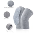 thumbnail image 6 of Warm Fleece Lined Knee Brace Men Women Leg Warmer Thermal Leg Sleeve Knee Support for Arthritis Pain Relief Yoga, 6 of 8