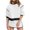 White, variant on Gfyviroh Women's 2 Piece Tracksuit Sets Long Sleeve Crew Neck Sweatshirts and Drawstring Skirts with Pockets Shorts Outfits Patchwork Lightweight Athletic Sets