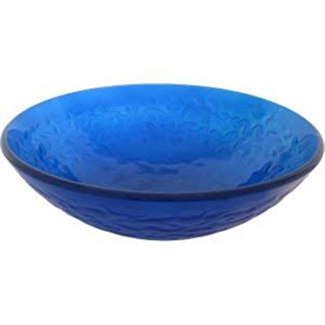 Novatto TIG-8079ORB Mare Blu Verre Récipient Salle de Bain Évier Set&44; Bronze Frotté à l'Huile