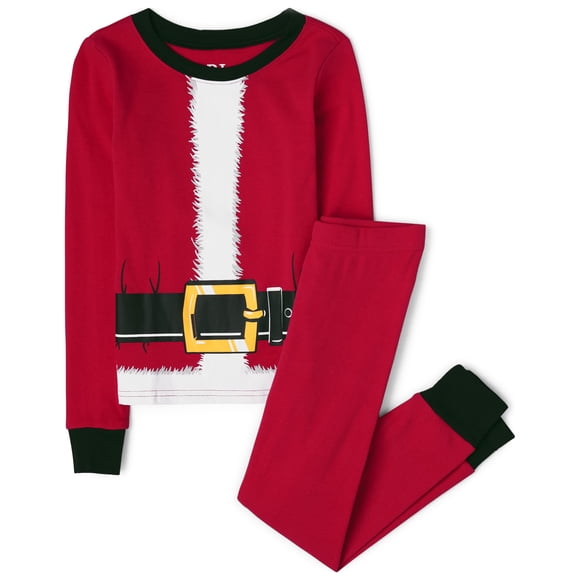 Conjunto de pijama The Children's Place para bebés y niñas, traje de Papá Noel, algodón