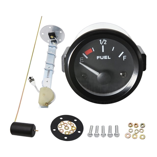 52MM Fuel Gauge 240-33ohm Fuel Level Gauge With Fuel Float Sensor Empty To Full 12V Car Truck Oil Level Indicator Meter Point ,High Sensitivity & Precision