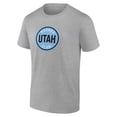 thumbnail image 2 of Men's Fanatics Heather Gray Utah Mammoth Draft Logo T-Shirt, 2 of 3