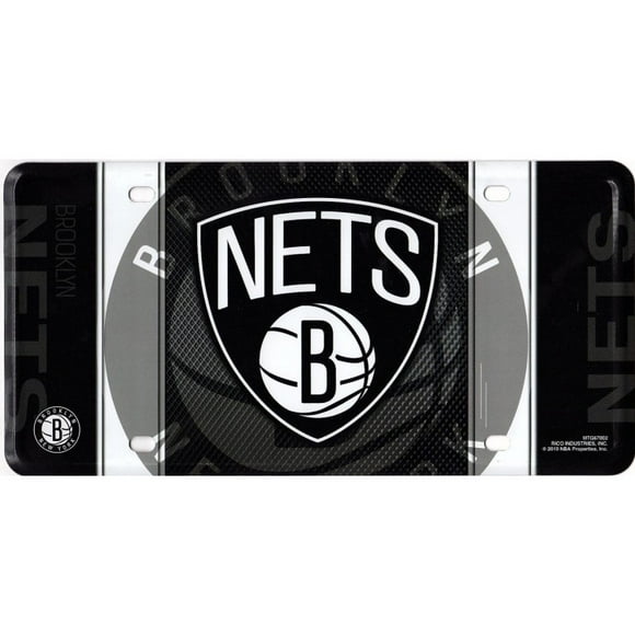 Brooklyn Nets Metal License Plate
