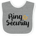 thumbnail image 3 of Inktastic Ringbearer Ring Security Boys Baby Bib, 3 of 4