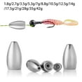 thumbnail image 4 of Hot New Tear Drop Shot Weights Waist drum Additional Weight Quick Release Casting Hook Connector Fishing Tungsten fall Line Sinkers Sinker 12.5G, 4 of 8