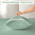 thumbnail image 5 of Viviland Full Size Sheet Set - Soft Full Bed Sheets - Brushed Microfiber Fitted Sheet 15" Deep Pockets -4 Pieces Double Bed Sheets , Sage Green, 5 of 8