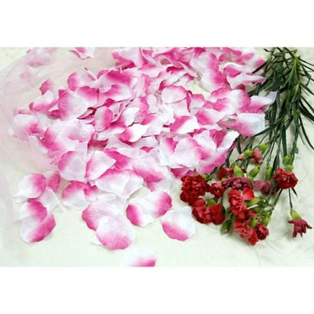 Bundle Monster Wedding Decoration Silk Rose Flower Petal Confetti 2000pc-PUR/WHT